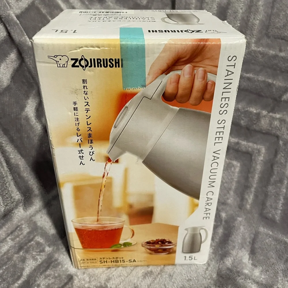 Zojirushi SH-HB15-SA‎ Stainless Steel Pot, 0.3 gal (1.5 L), Silver- Carafe.